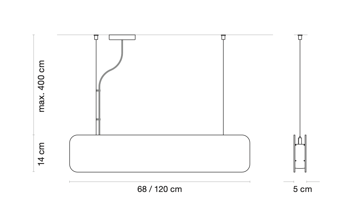 Suspension bois, NINA, luminaire linéaire DALI, WOOD