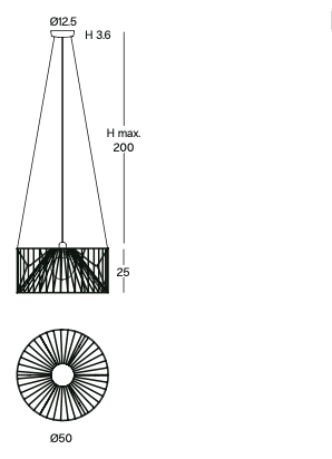 Suspensions Mariola Ø50 cm Ø80 cm