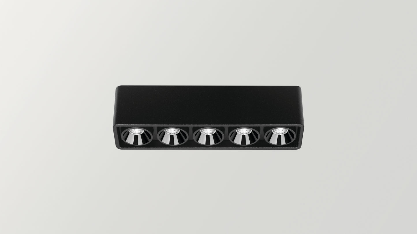 Applique Black Foster Micro Surface 5 LEDs