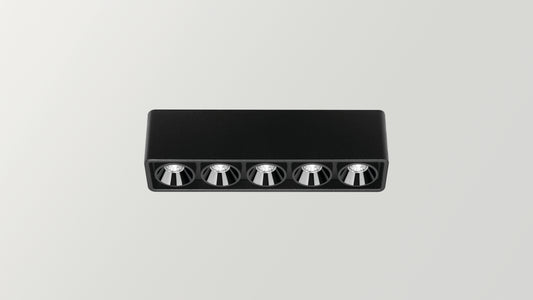 Applique Black Foster Micro Surface 5 LEDs