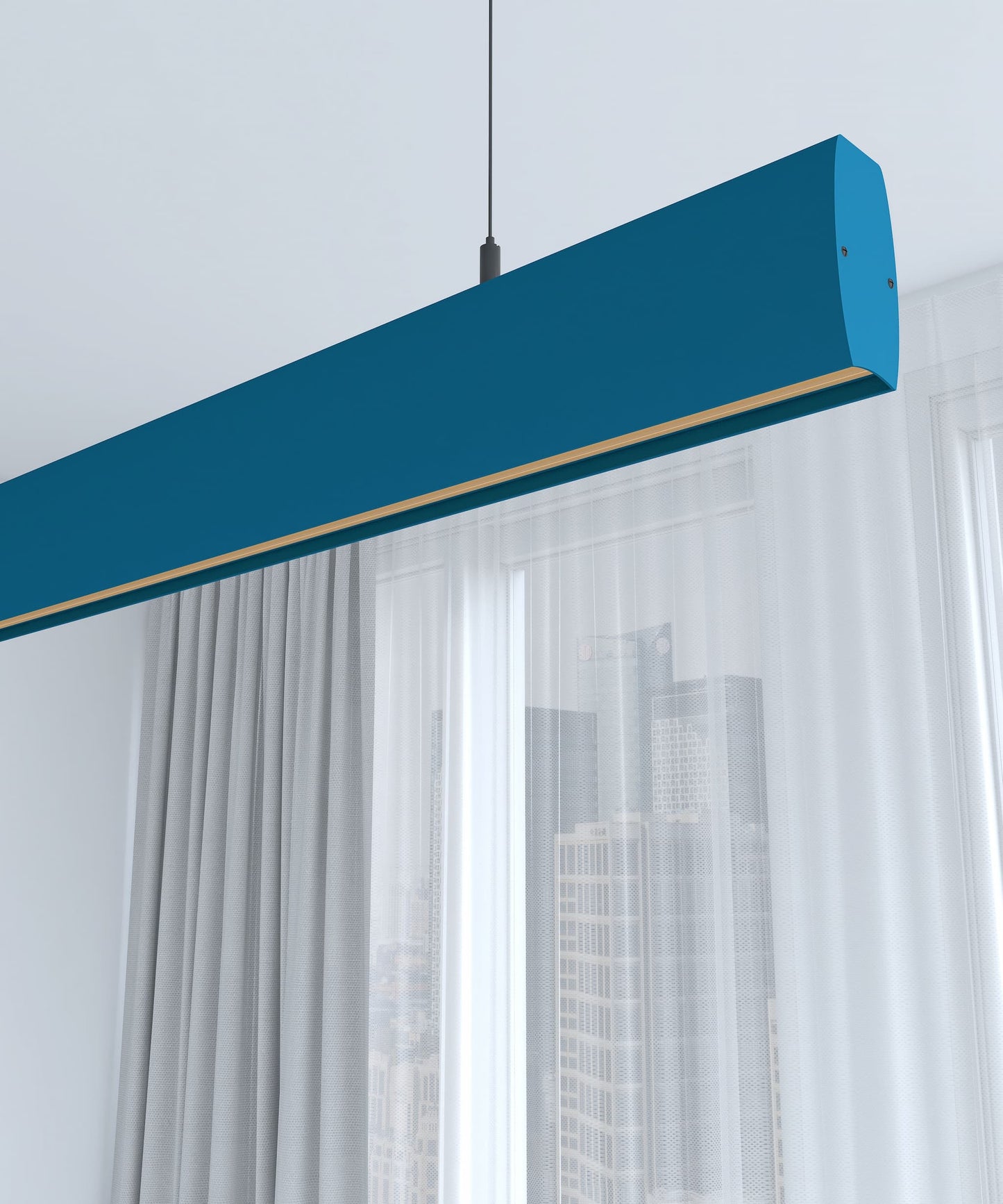 Luminaire linéaire Kiku - Suspension aluminium DALI