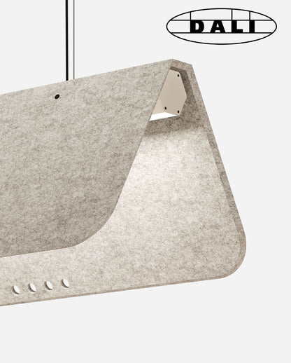KUNTUR luminaire acoustique suspendu DALI, KALLMA