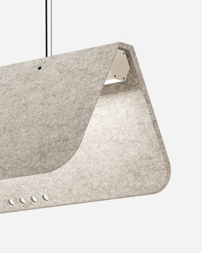 KUNTUR est un luminaire acoustique suspendu ON-OFF de la collection KALLMA