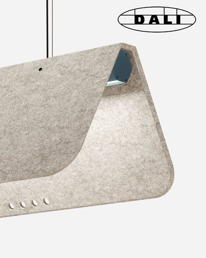 KUNTUR luminaire acoustique suspendu DALI, KALLMA
