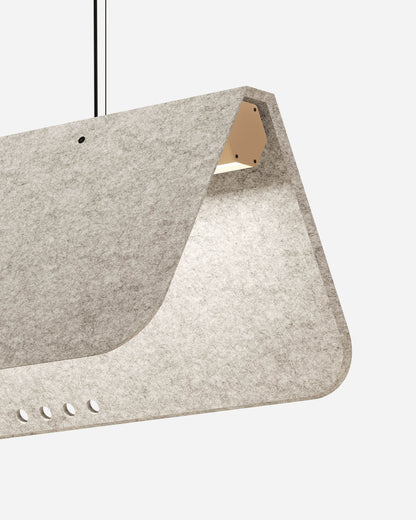 KUNTUR est un luminaire acoustique suspendu ON-OFF de la collection KALLMA