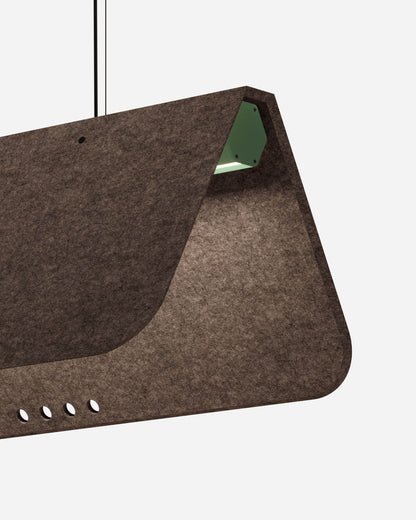 KUNTUR est un luminaire acoustique suspendu ON-OFF de la collection KALLMA