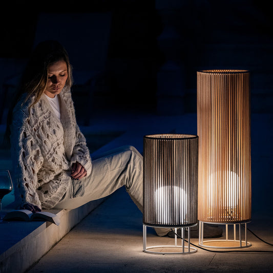 Lampe à poser en corde Habe