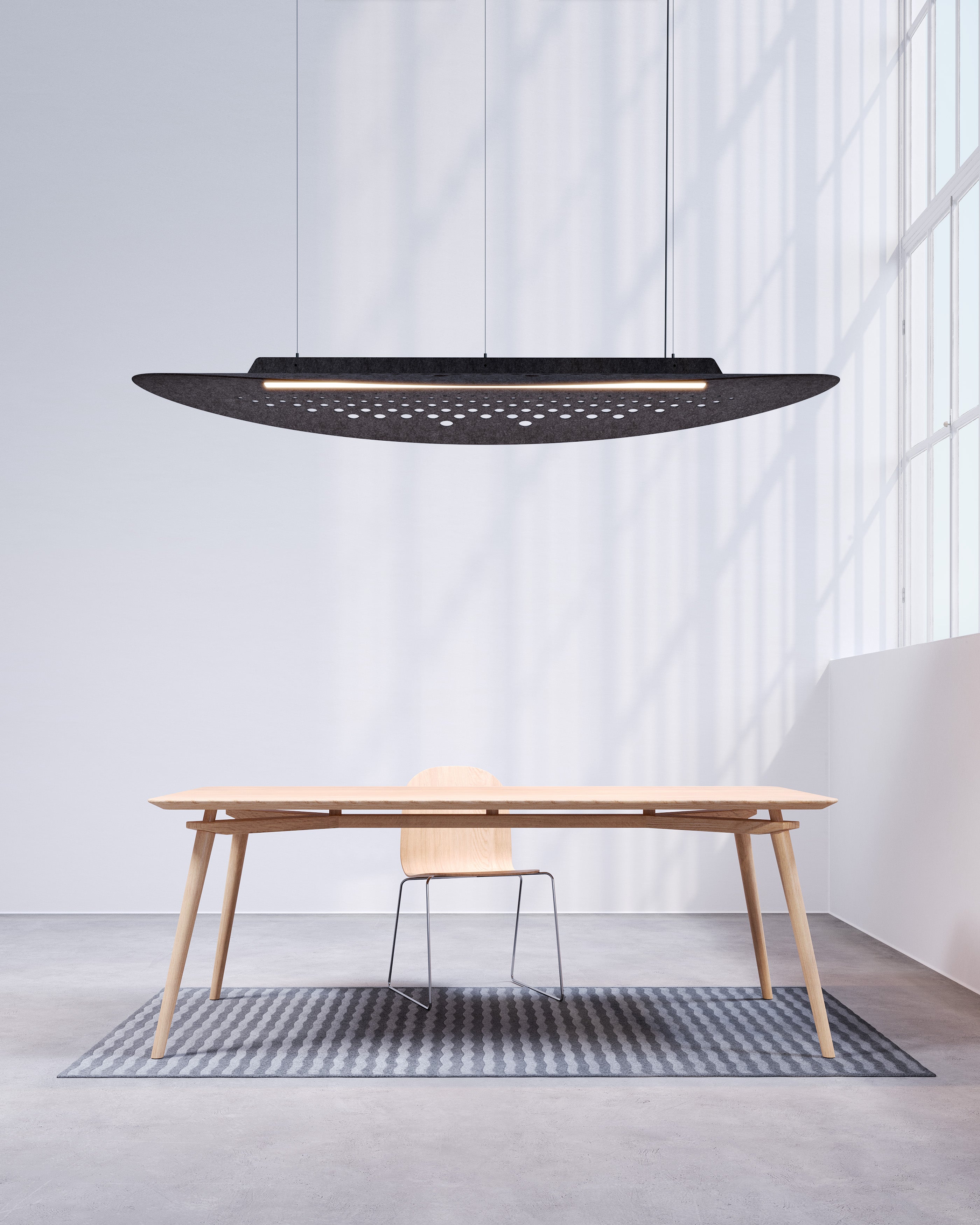 Lampe circulaire acoustique circulaire Sulay