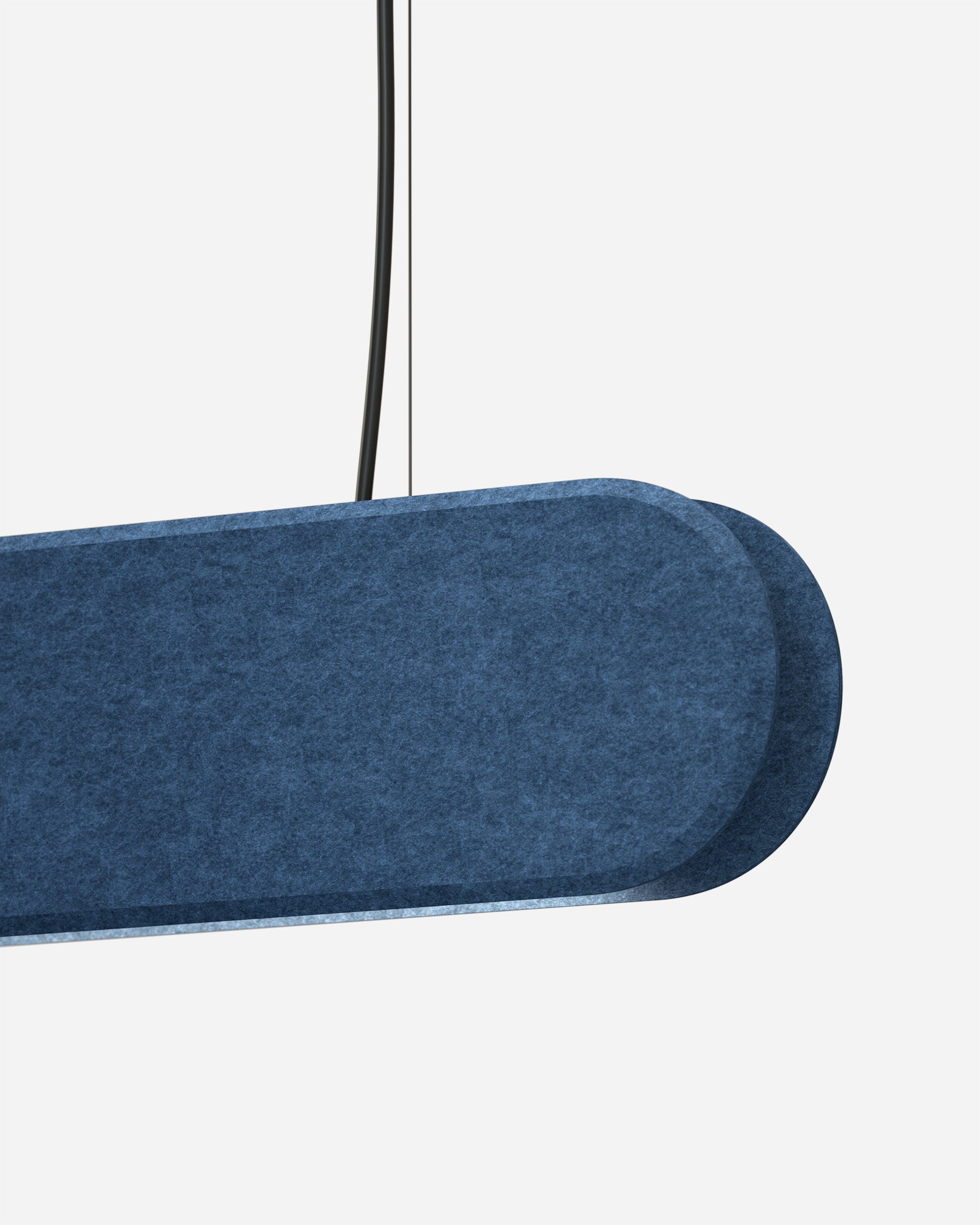 Luminaire linéaire acoustique bleu Kipu