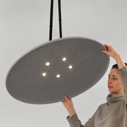 Luminaire acoustique Sonora avec Spots LED