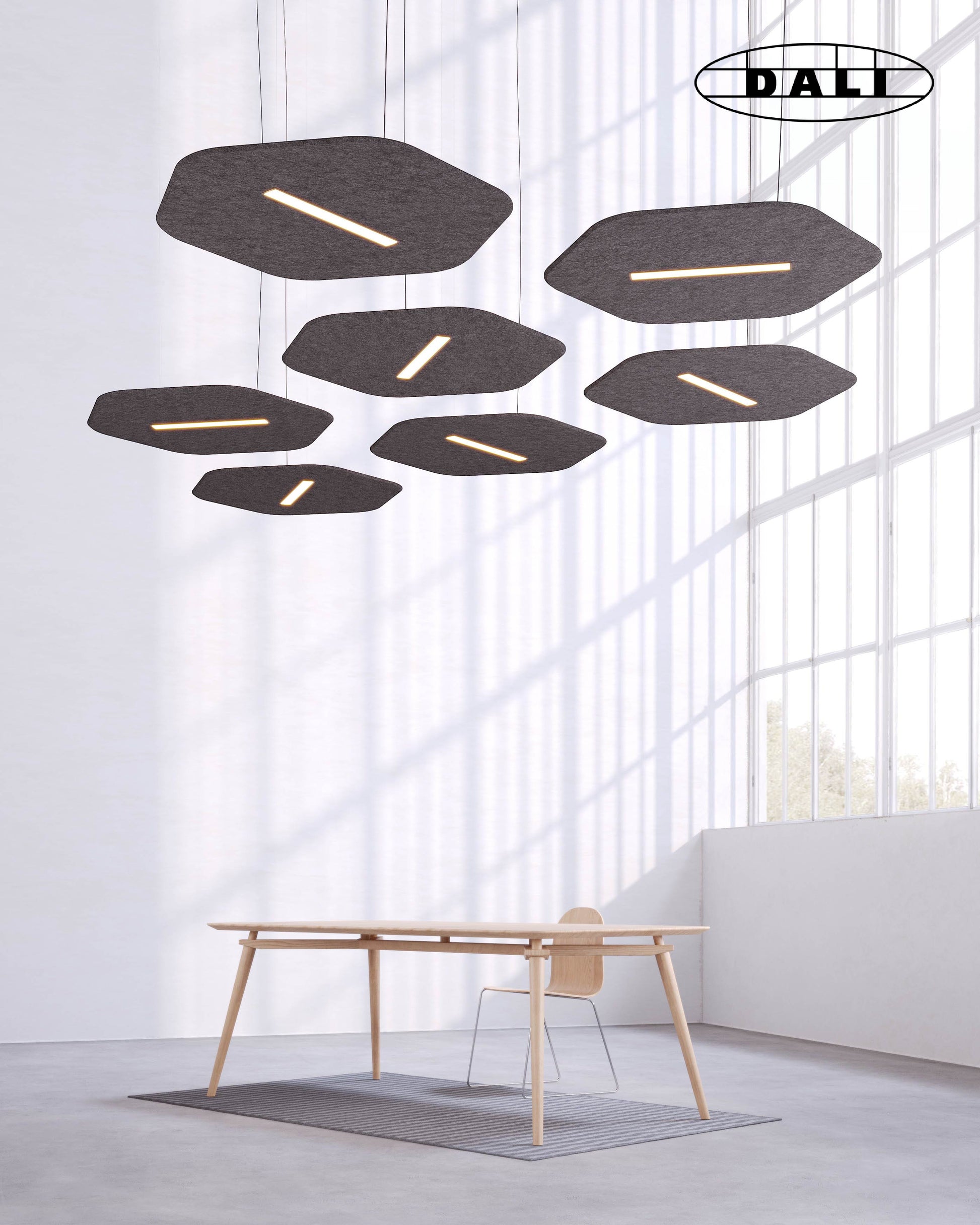 Suspension acoustique hexagonal Sisa, DALI,  KALLMA