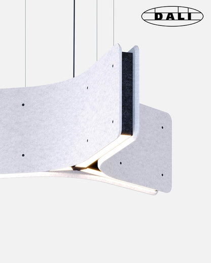 WARAWARA est un luminaire acoustique en forme d’étoile DALI de la collection KALLMA