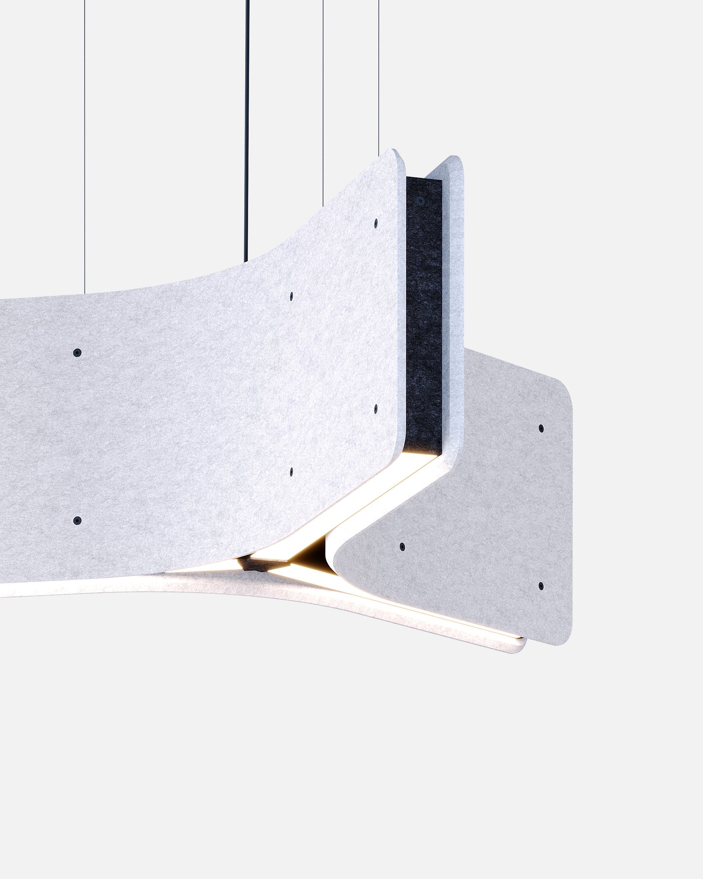 WARAWARA est un luminaire acoustique en forme d’étoile ON-OFF de la collection KALLMA