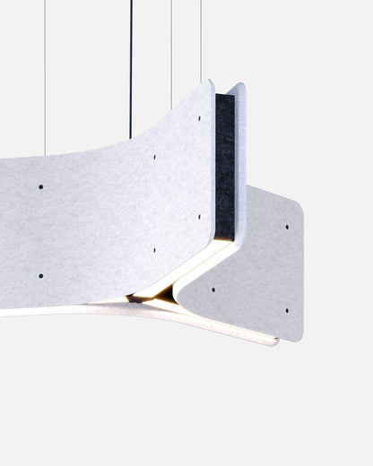 WARAWARA est un luminaire acoustique en forme d’étoile ON-OFF de la collection KALLMA