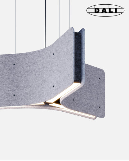WARAWARA est un luminaire acoustique en forme d’étoile DALI de la collection KALLMA