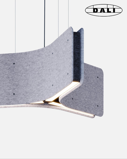 WARAWARA est un luminaire acoustique en forme d’étoile DALI de la collection KALLMA