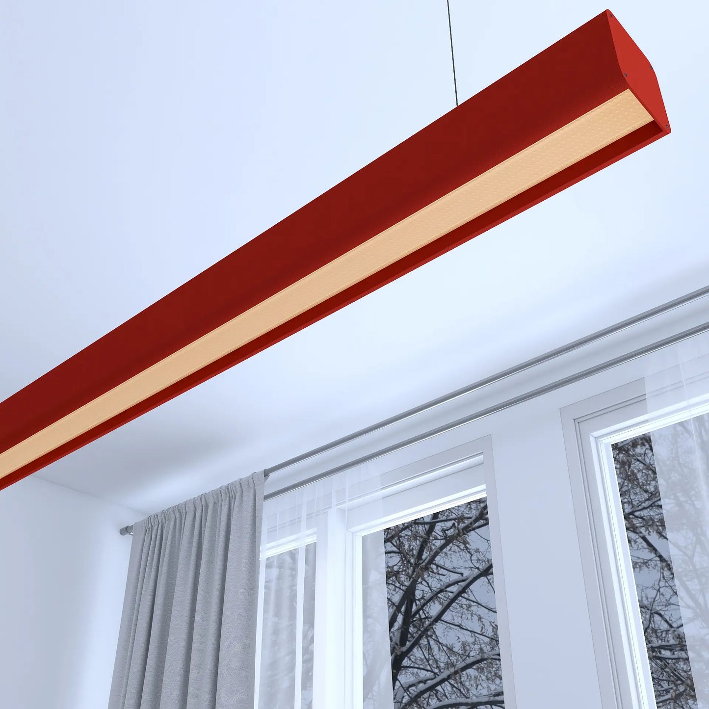 Suspension linéaire Crino - Luminaire aluminium