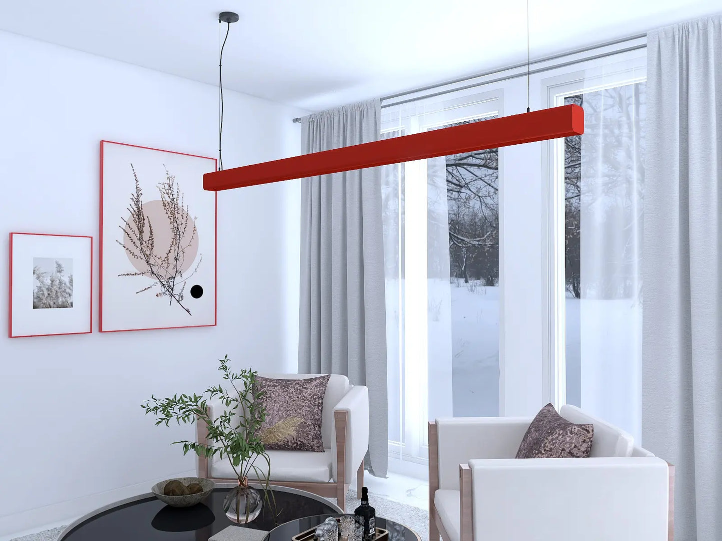 Suspension linéaire Crino - Luminaire aluminium