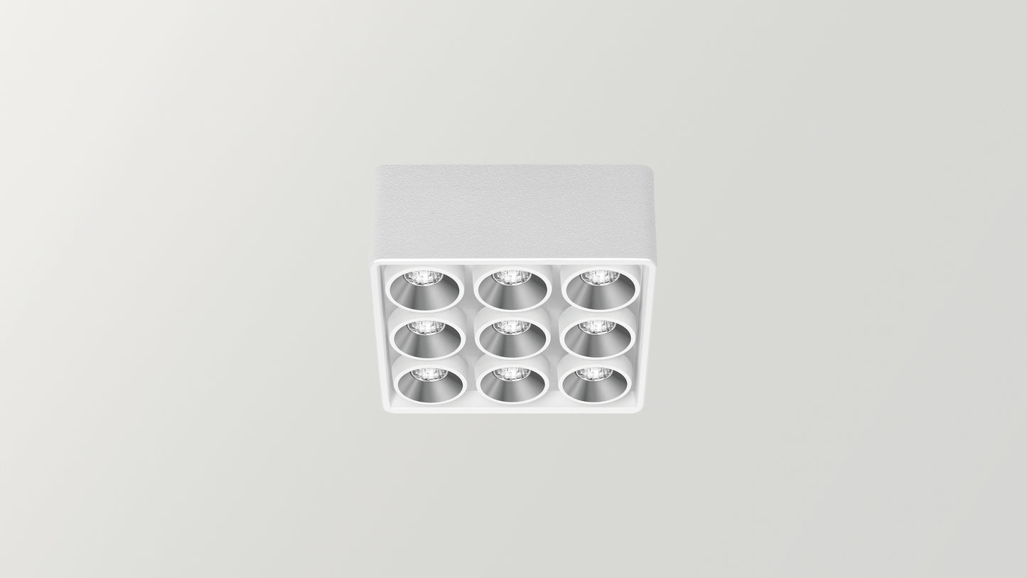 Applique Black Foster Micro Surface 3x3 LEDs