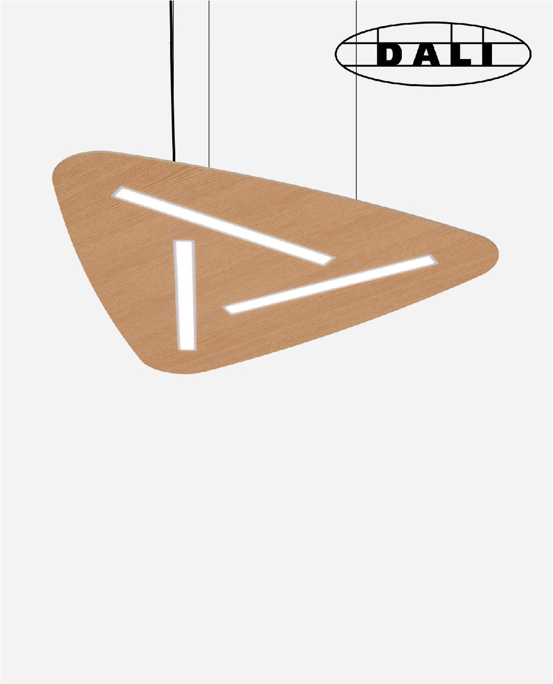 Suspension bois, luminaire DALI, WOOD FSC