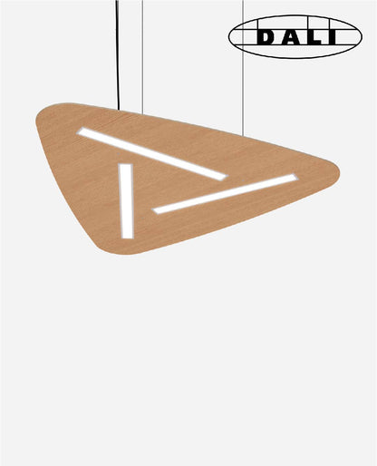 Suspension bois, luminaire DALI, WOOD FSC
