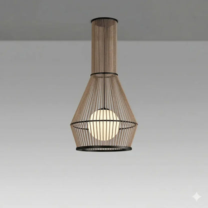 Luminaire en corde Morgana Ø 40 cm – Suspension LED en corde