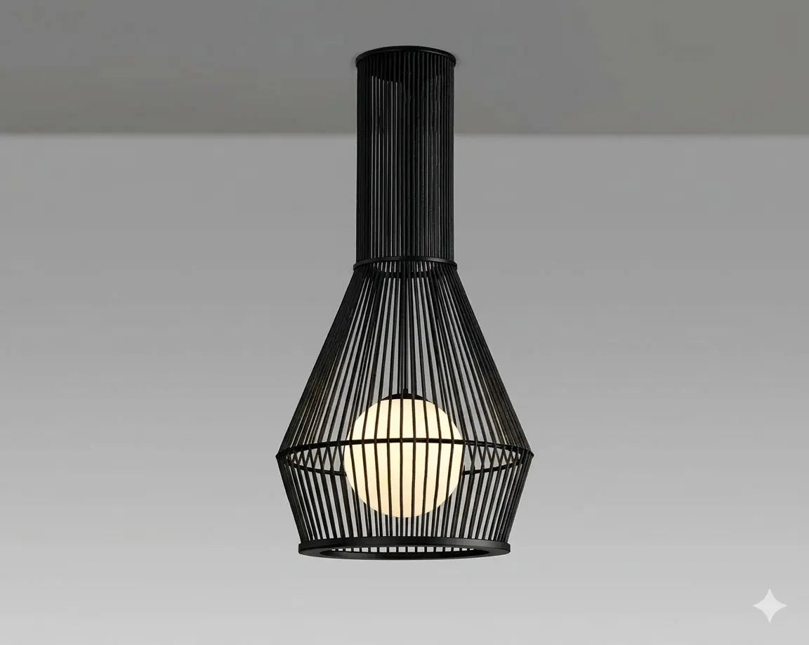 Luminaire en corde Morgana Ø 40 cm – Suspension LED en corde