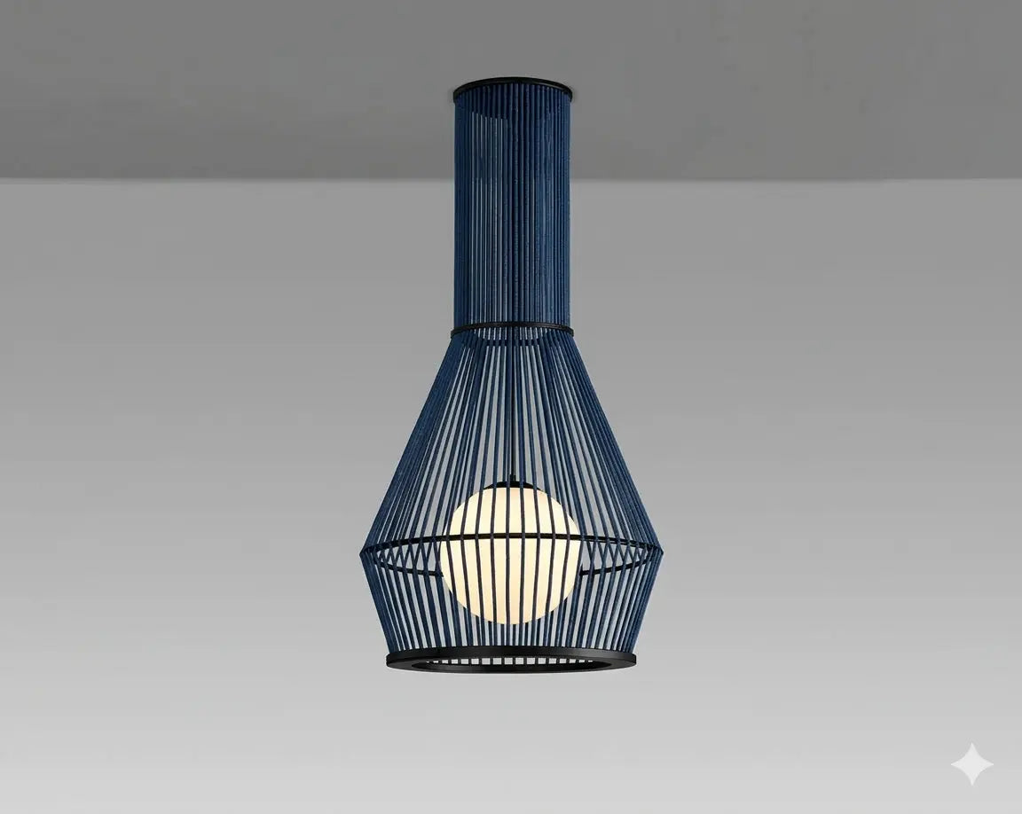 Luminaire en corde Morgana Ø 40 cm – Suspension LED en corde