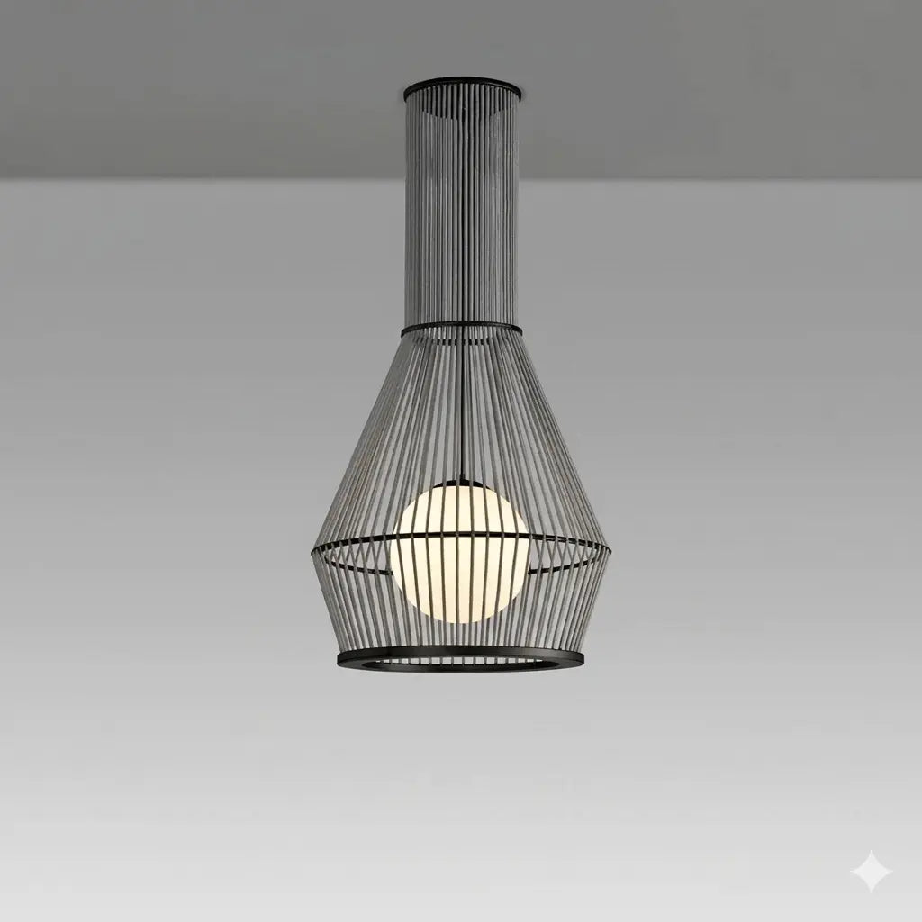 Luminaire en corde Morgana Ø 40 cm – Suspension LED en corde