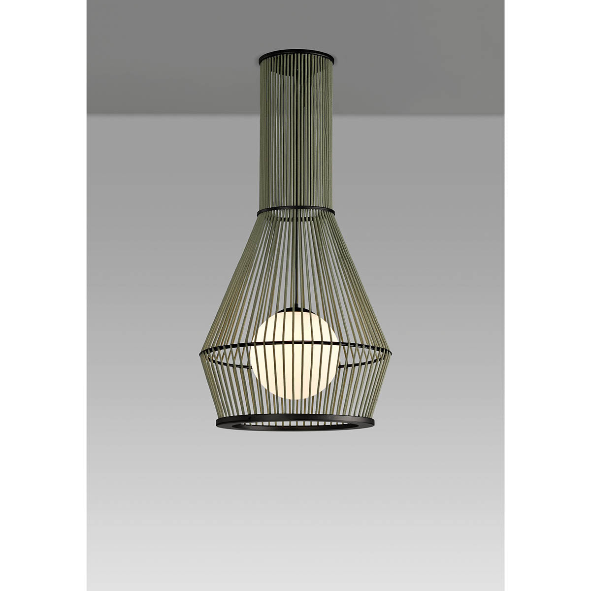 Luminaire en corde Morgana Ø 40 cm – Suspension LED en corde