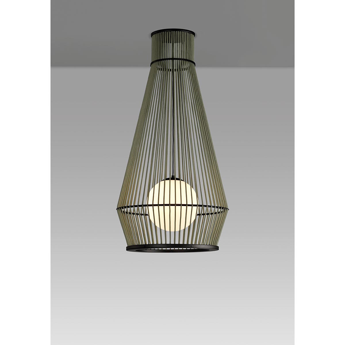 Luminaire en corde Morgana Ø 40 cm – Suspension LED en corde