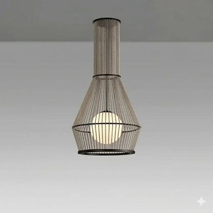 Luminaire en corde Morgana Ø 40 cm – Suspension LED en corde