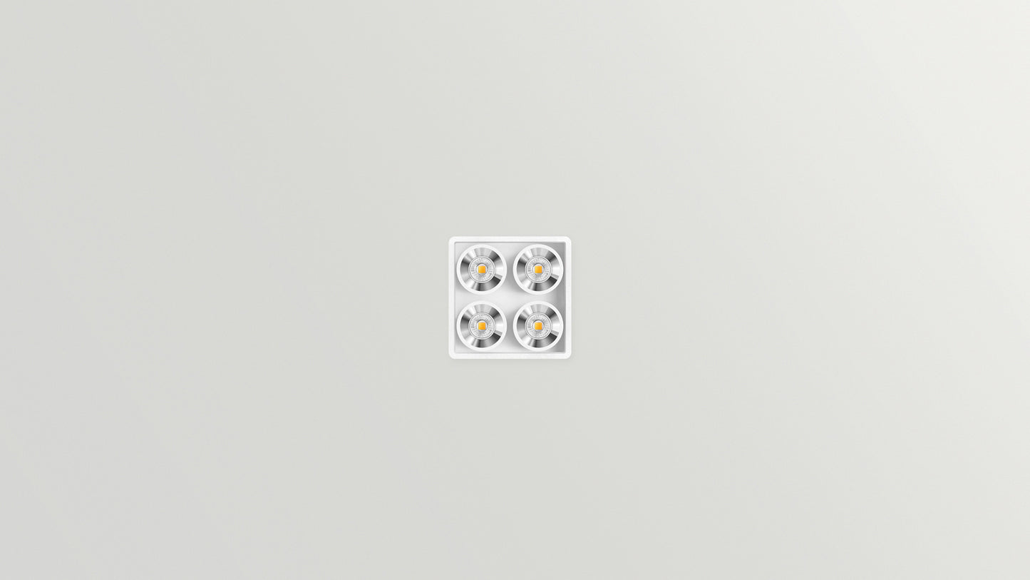 Applique Black Foster Micro Surface 2x2 LEDs Dali