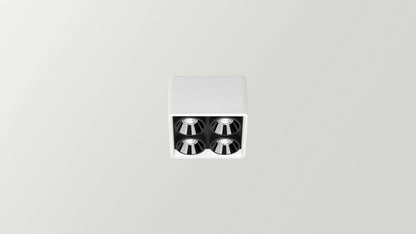 Applique Black Foster Micro Surface 2x2 LEDs Dali