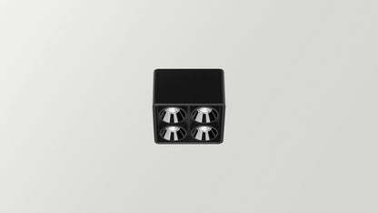 Applique Black Foster Micro Surface 2x2 LEDs Dali