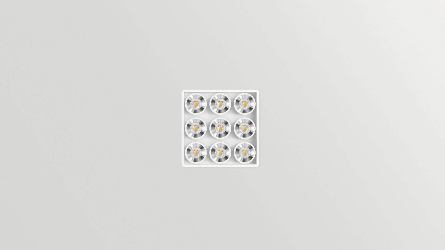 Applique Black Foster Micro Surface 3x3 LEDs