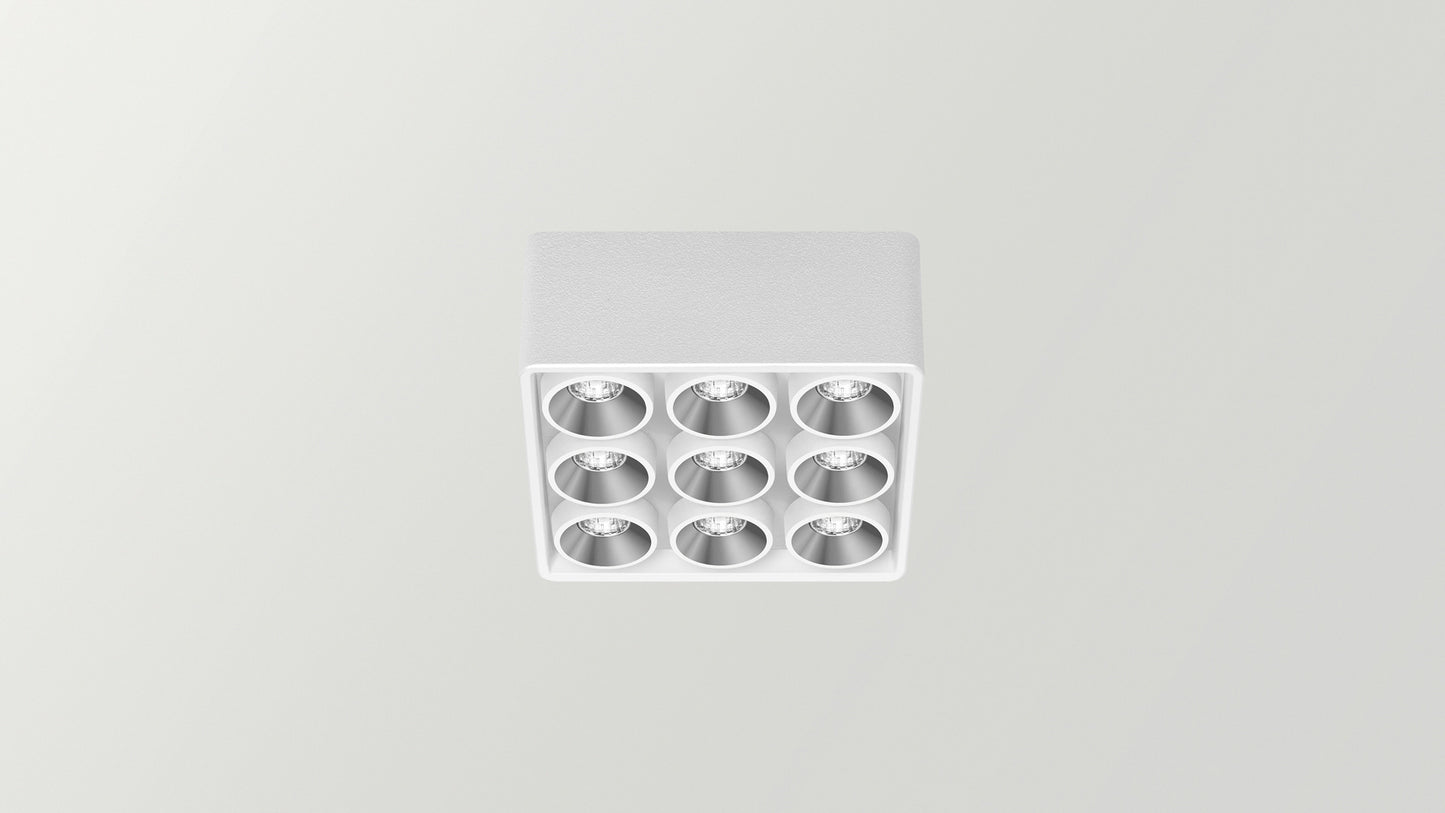 Applique Black Foster Micro Surface 3x3 LEDs