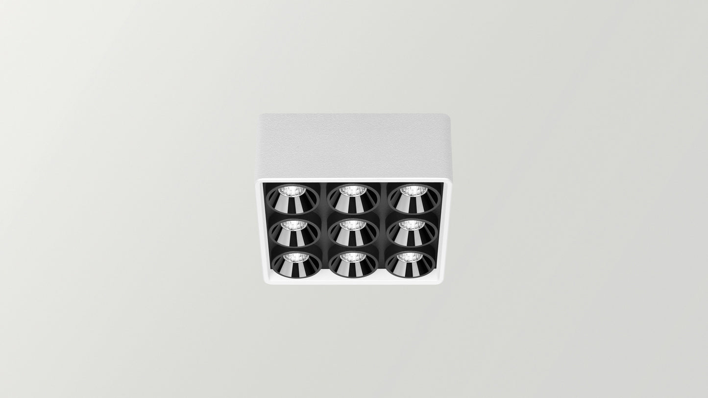 Applique Black Foster Micro Surface 3x3 LEDs