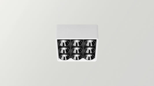 Applique Black Foster Micro Surface 3x3 LEDs