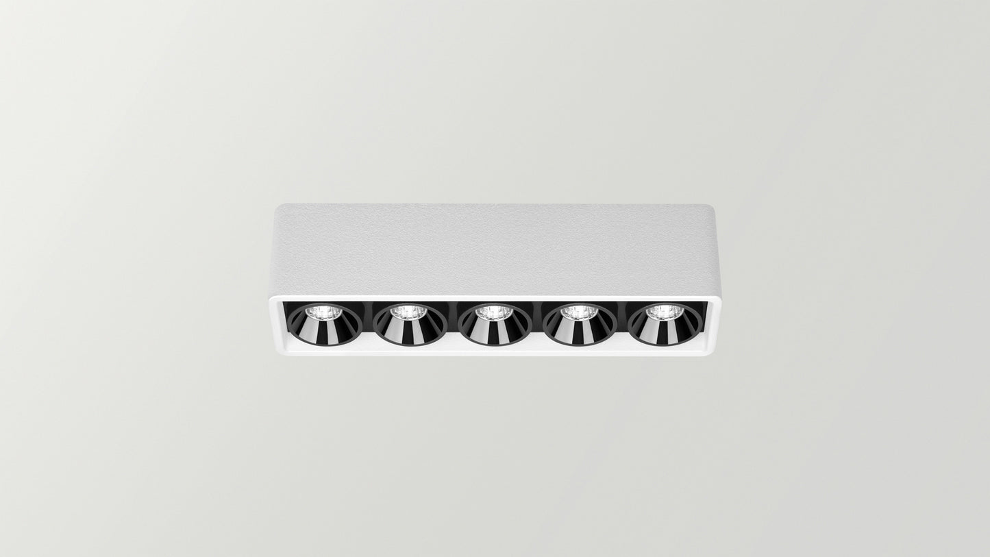 Applique Black Foster Micro Surface 5 LEDs Dali