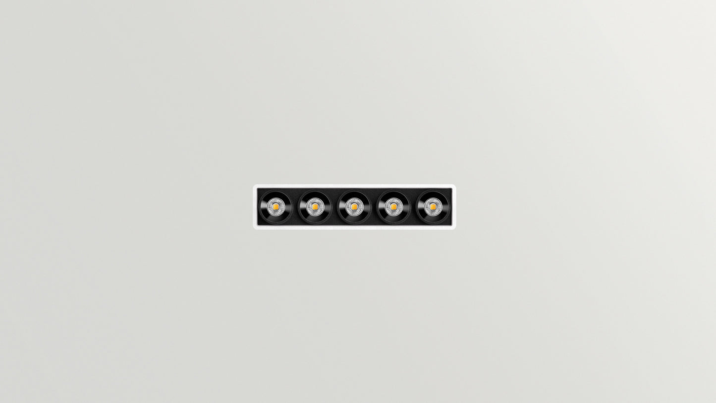 Applique Black Foster Micro Surface 5 LEDs Dali