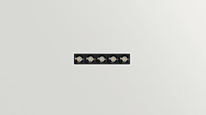 Applique Black Foster Micro Surface 5 LEDs Dali