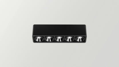 Applique Black Foster Micro Surface 5 LEDs Dali