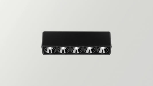 Applique Black Foster Micro Surface 5 LEDs