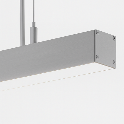 Suspension linéaire en aluminium gris anodisé argent Orange