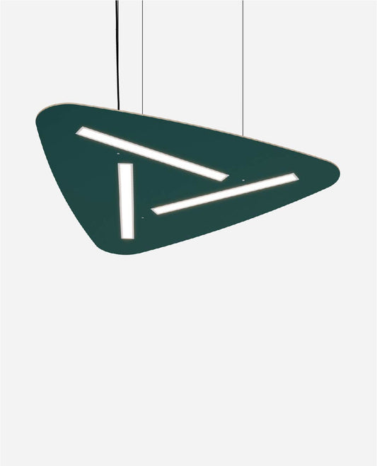 Suspension bois Liwi, ON-OFF, WOOD FSC à une forme organique