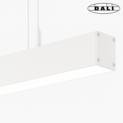 Suspension linéaire en aluminium Orange - Luminaire DALI