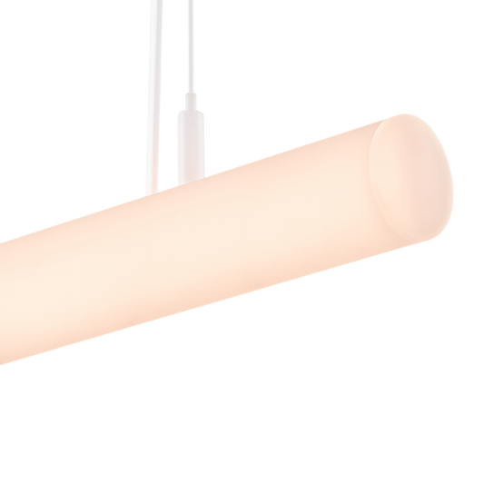Suspension métacrylate glacé Moa - Luminaire tube
