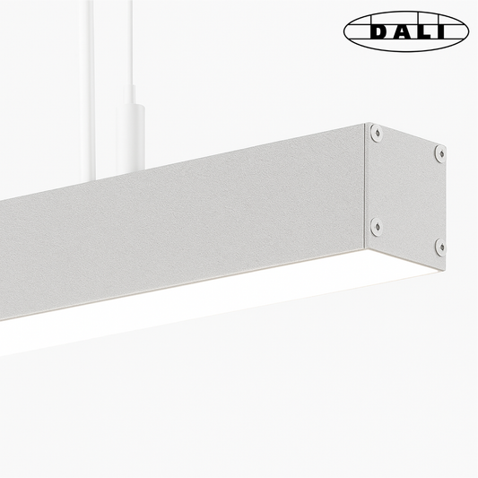 Suspension linéaire en aluminium Orange - Luminaire DALI