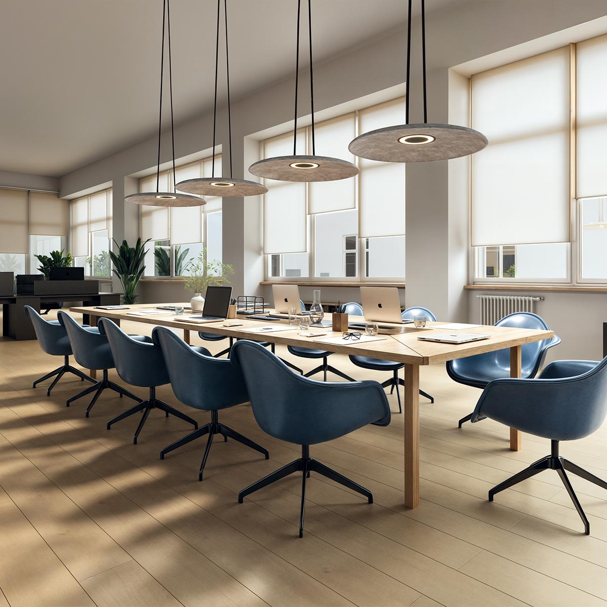 Luminaire acoustique Sonora avec Sphères
